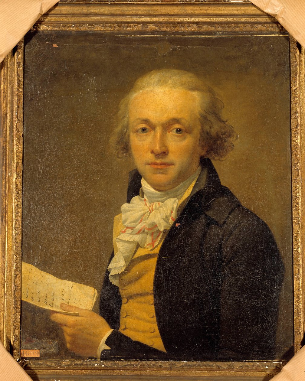 Joseph Delaunay (1746 - 1794) 的肖像是国民议会和公会的成员。 让·路易斯·拉纽维尔 (1748-1826) 的绘画 作者 让·路易·兰努维尔