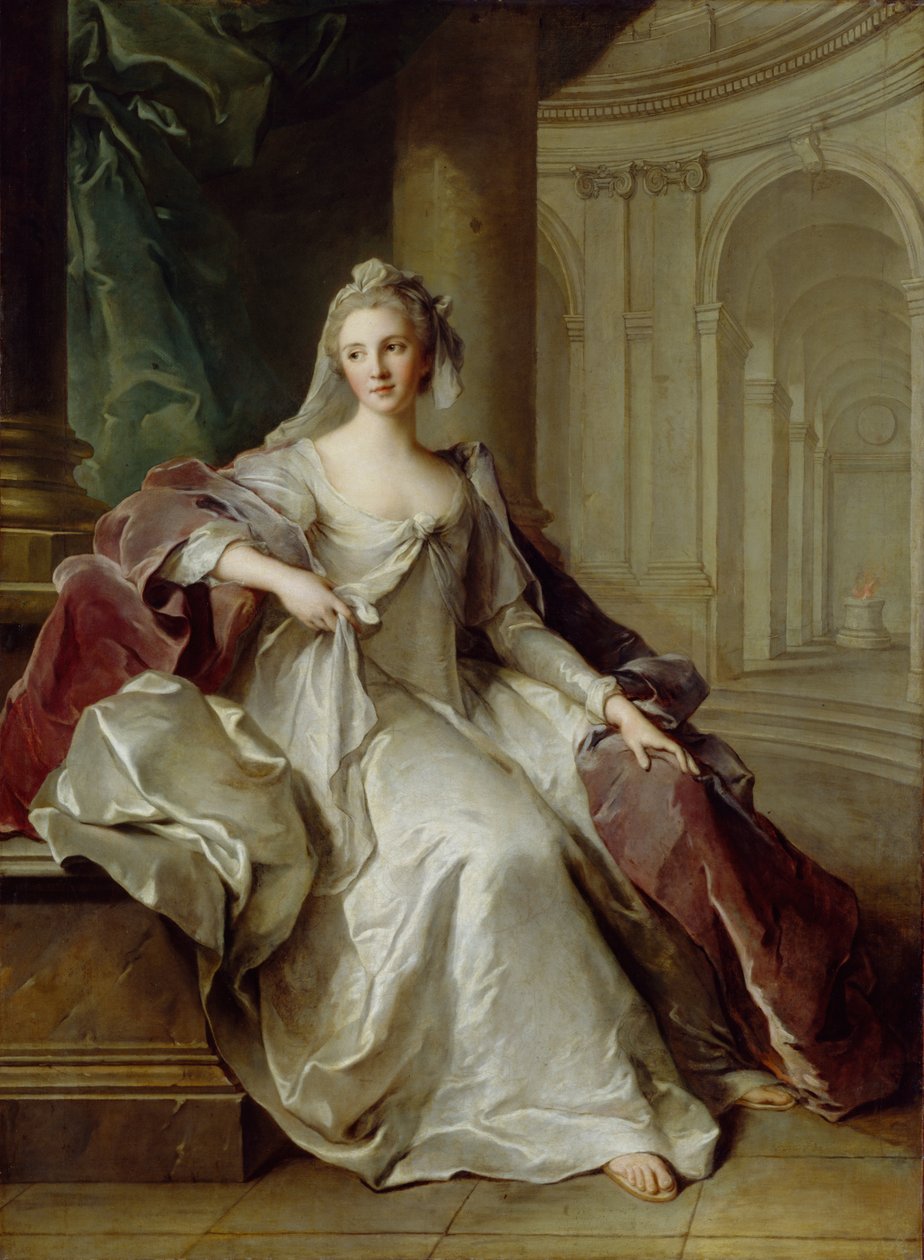 Henriette de France夫人为维斯塔尔维尔京，1749年 作者 让·马克·纳蒂尔