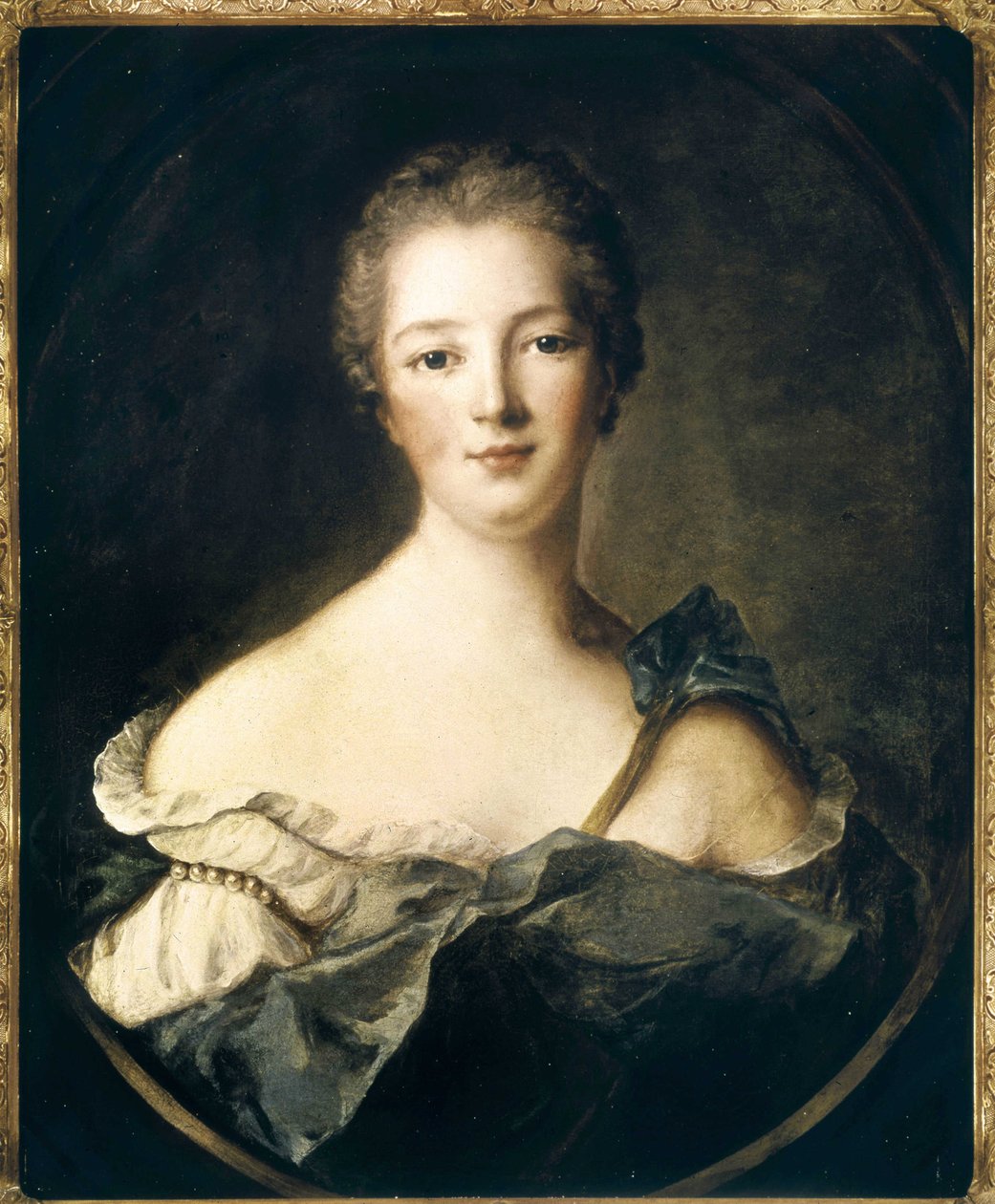 蓬巴杜侯爵夫人珍妮·安托瓦内特·泊松 (Jeanne Antoinette Poisson) 的肖像 作者 让·马克·纳蒂尔
