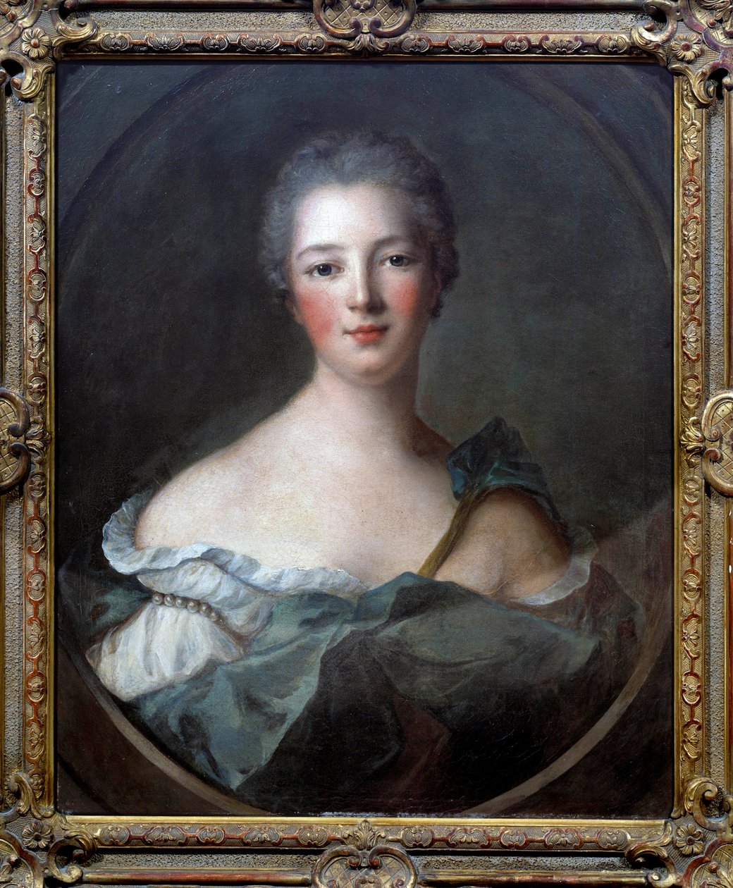 蓬巴杜侯爵夫人珍妮·安托瓦内特·泊松 (Jeanne Antoinette Poisson) 的肖像 作者 让·马克·纳蒂尔