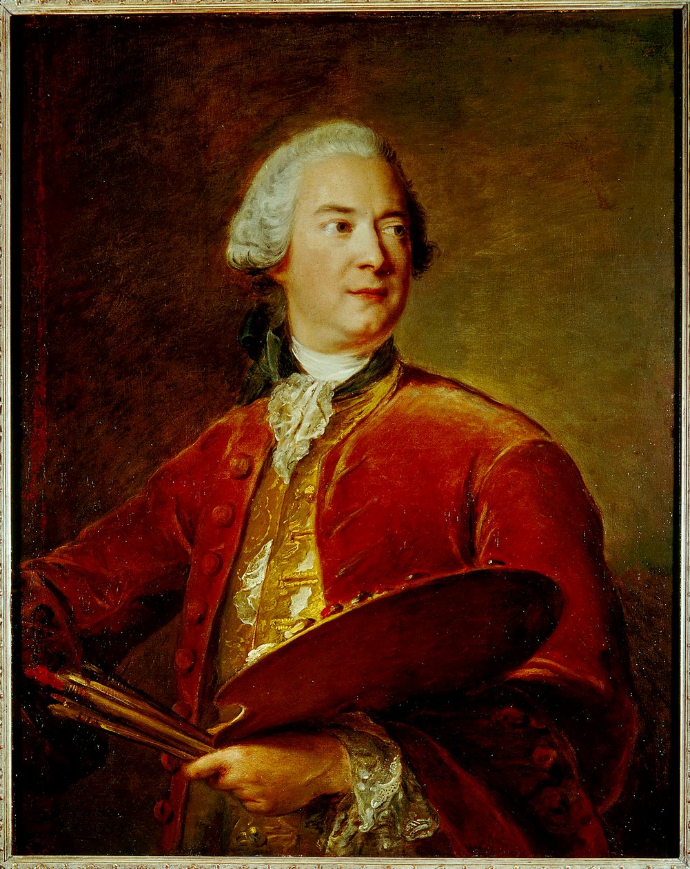 路易-托克1696-1772年的画像，1739年。 作者 让·马克·纳蒂尔