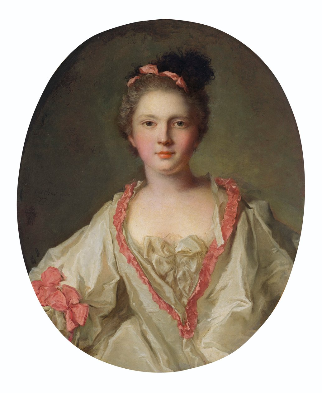 玛丽-泰雷兹-杰弗林（Marie-Thérèse Geoffrin）的肖像，1715-1791年，拉斐尔-英博尔侯爵夫人，1739年。 作者 让·马克·纳蒂尔