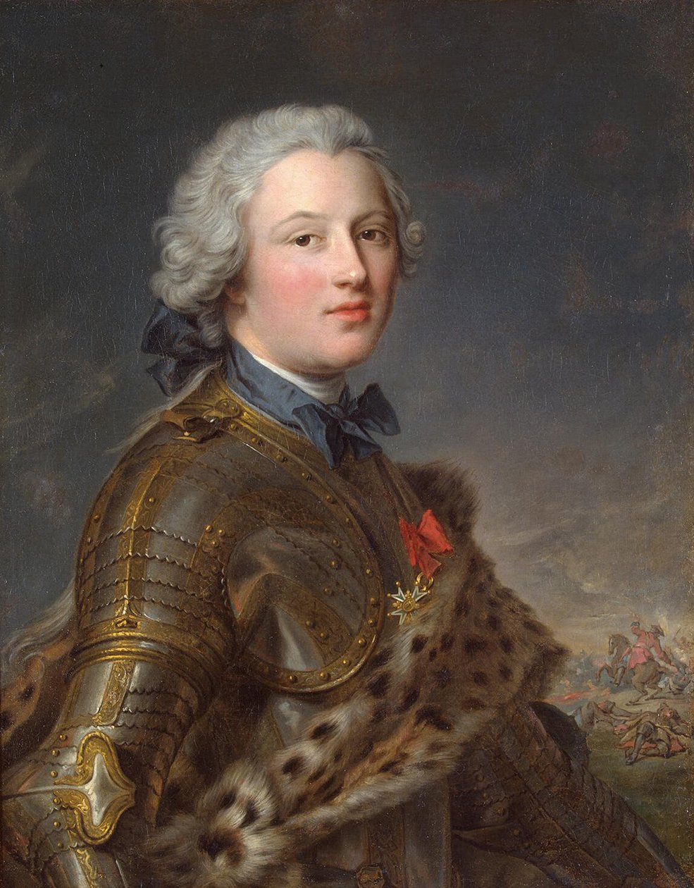皮埃尔·维克多（Pierre Victor）的肖像，布恩施塔特男爵（de Besenval deBrünstatt）1722-1794，十八世纪下半叶。 作者 让·马克·纳蒂尔