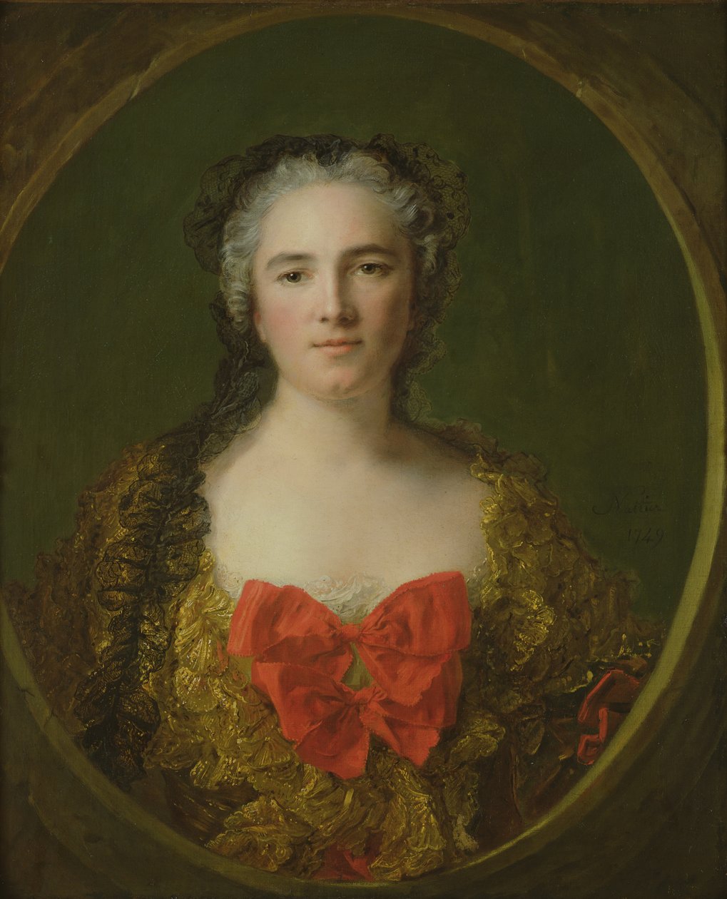 人物被认为是La Chastre的Louise-Elisabeth，Marquise de Dreux-Breze，1749 作者 让·马克·纳蒂尔