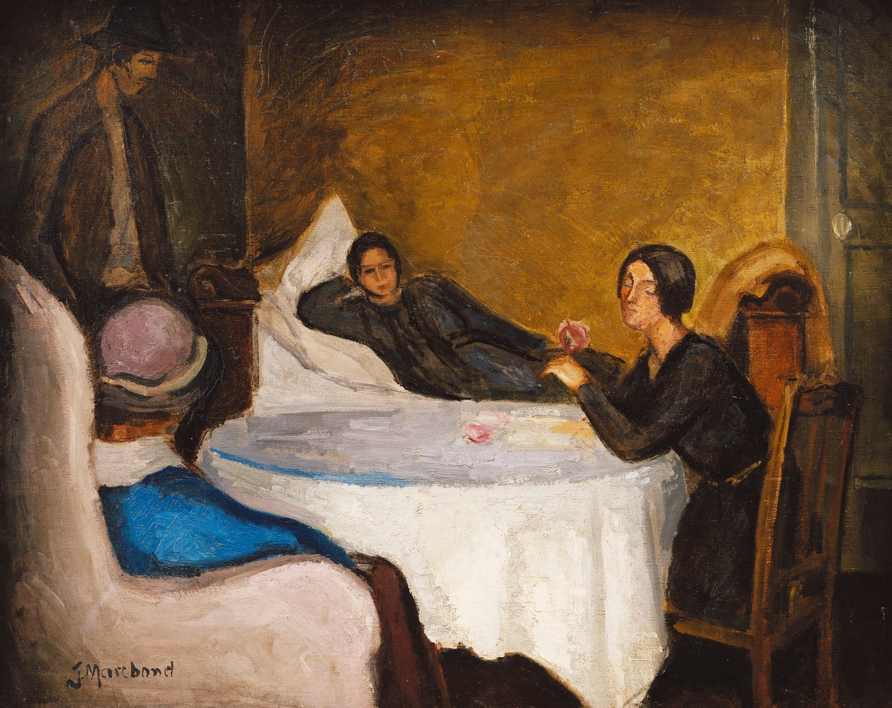 圆桌会议； La Table Ronde 作者 让·马尚