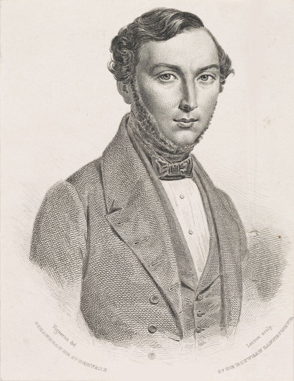 Jean Giraudeau 1801-1861年的肖像，1839-1840年。 作者 让·玛丽·勒鲁