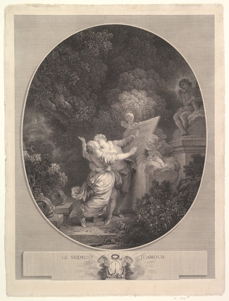 爱的誓言》，1786年。 作者 让·马修