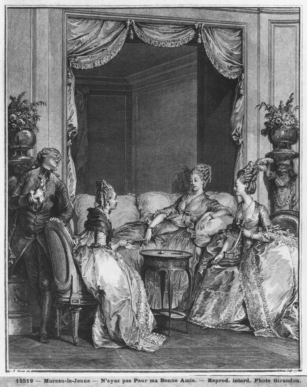 不要害怕我的好朋友，由Isidore Stanislas Helman（1749-1809）1776雕刻 作者 让-米歇尔小莫罗