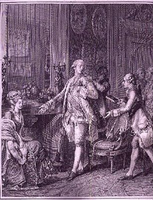 大厕所，由A.L. Romanet（1742-C.1810）刻制。 作者 年轻人让·米歇尔（后）莫罗