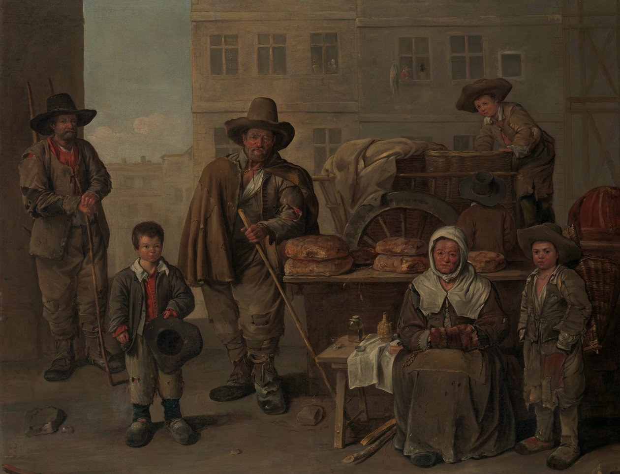 贝克手推车，1656年。 作者 让·米其林