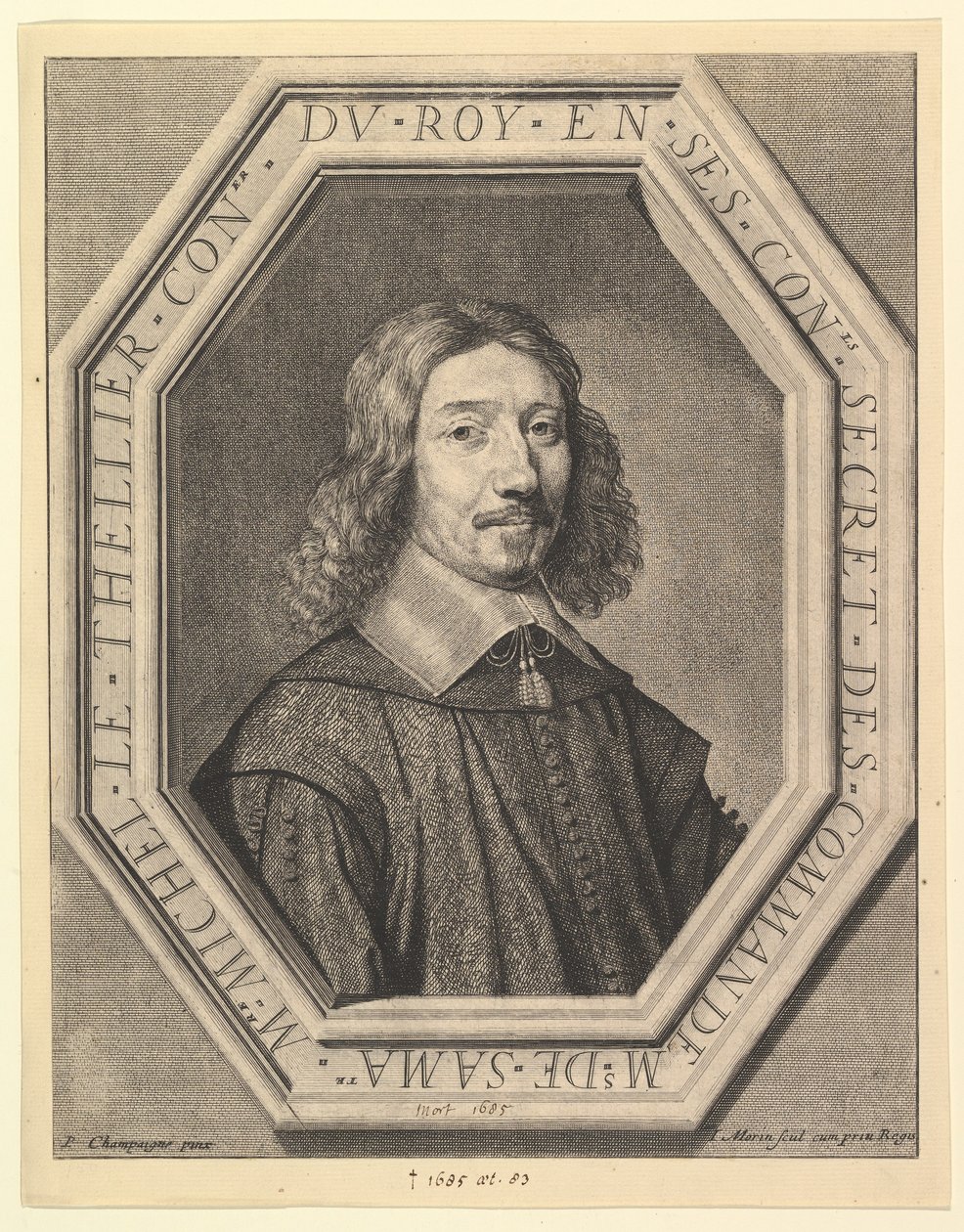 米歇尔·勒·泰利尔（Michel Le Tellier），国王的顾问，1620-50年。 作者 让·莫林