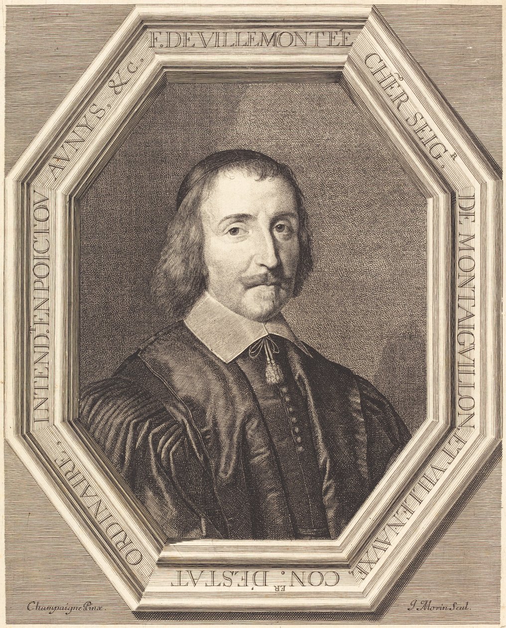 Francois de Villemontee 作者 菲利普·德·尚佩涅之后的让·莫兰