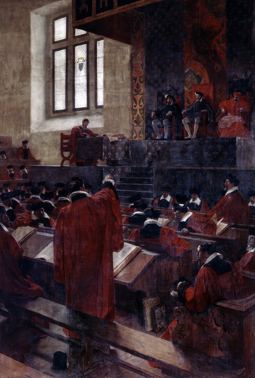 1559年6月10日，巴黎安妮·杜布尔（Anne du Bourg）和亨利二世（Henry II），1893年10月10日 作者 让·保罗·劳伦斯