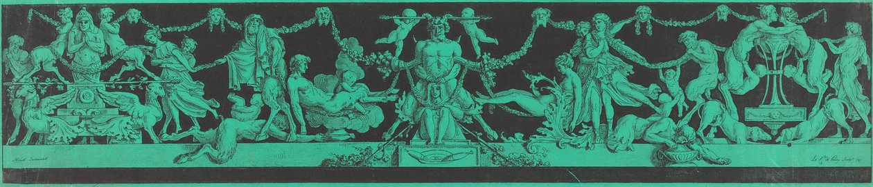 有埃及和古典人物的狂欢节 作者 Jean Philippe Guy le Gentil，Comte de Paroy，模仿查尔斯·莫内