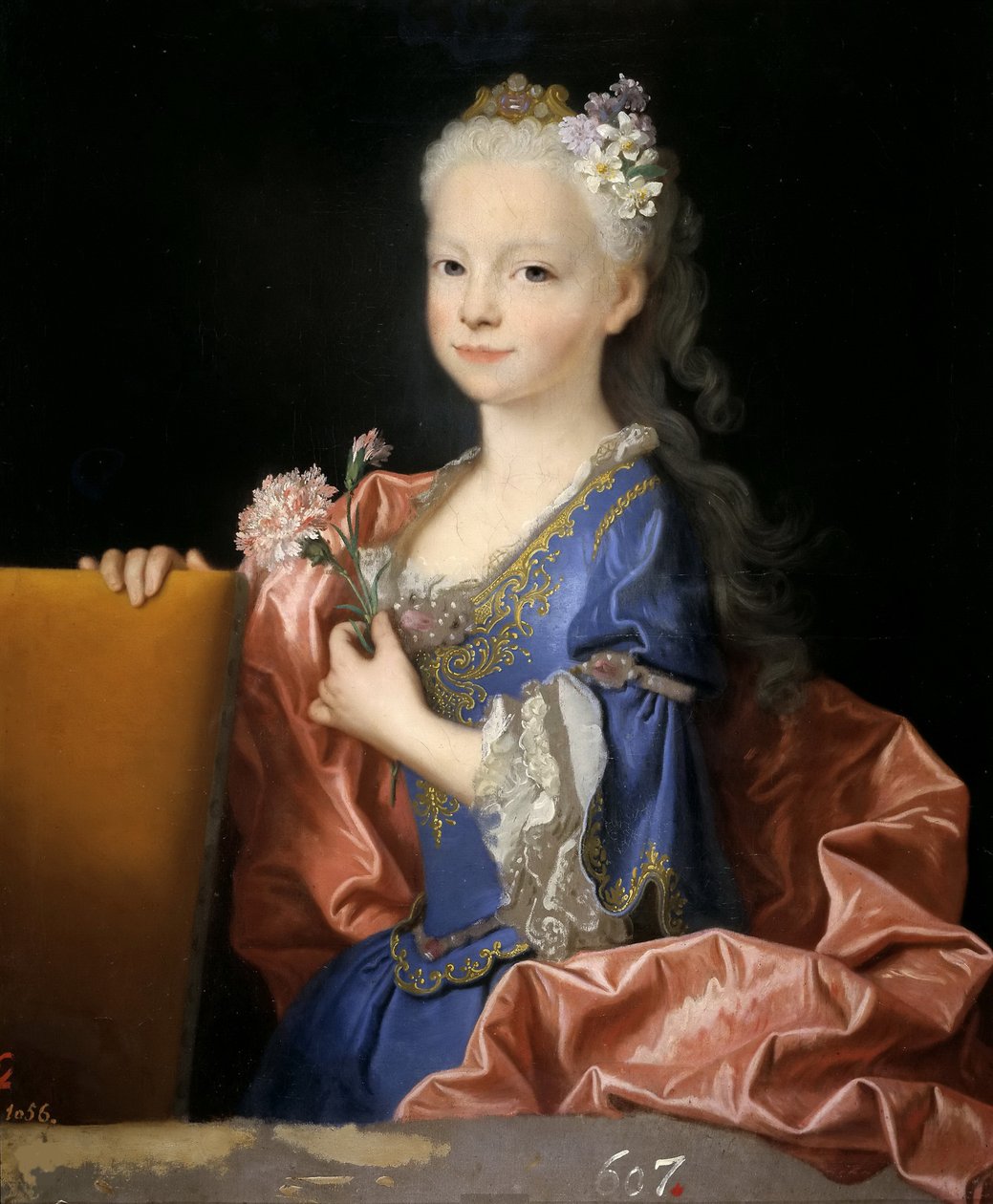 西班牙的玛丽安娜·维多利亚（Mariana Victoria）1718-1781年，1725年。 作者 让·兰克