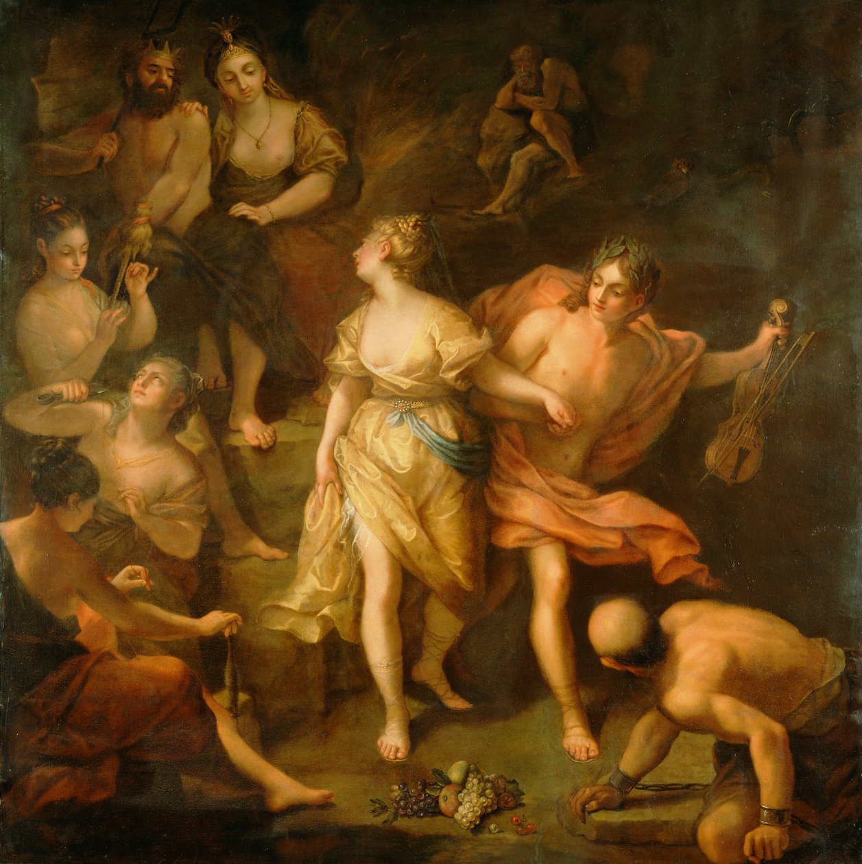 Orpheus和Eurydice，c.1709 作者 让·劳克斯