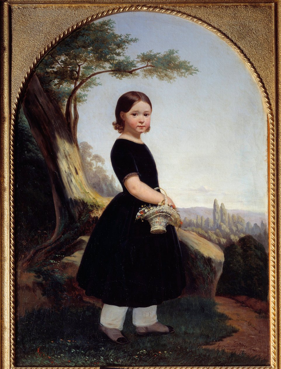 小女孩的肖像 (Esther Debost) Esther Debost，艺术家的表弟。 Hippolyte Lazerges (1817-1887) 1843 年作画。 0,81x0,61 m 鲁昂，美术博物馆 作者 让·雷蒙德·希波吕特·拉泽斯