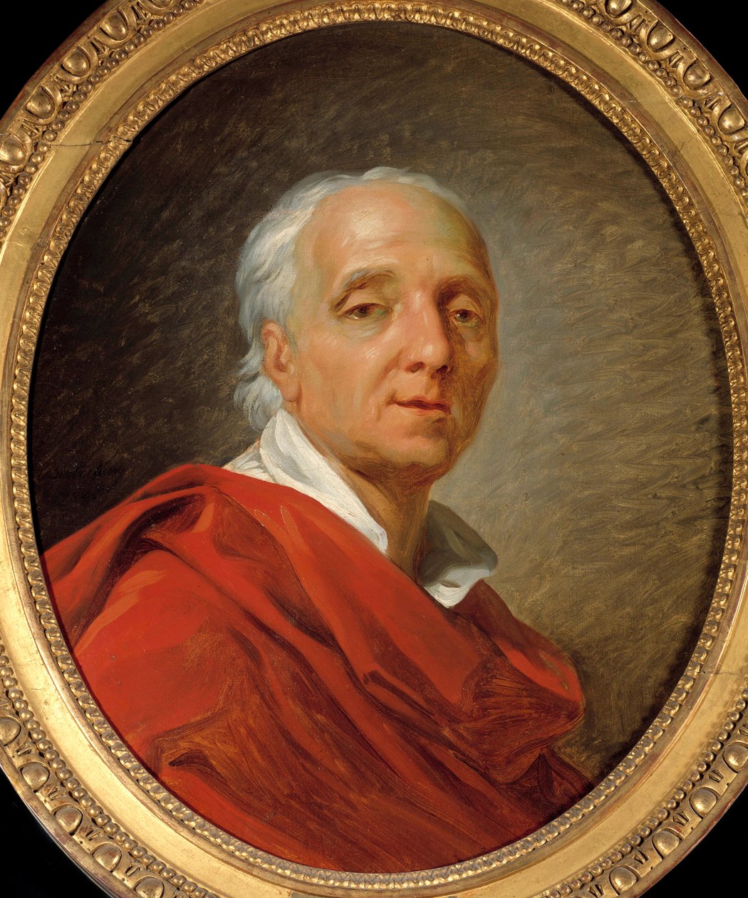 Siecle des Lumieres：“丹尼斯·狄德罗（1713-1784）的肖像，作家和哲学家”，让·西蒙·贝泰勒米（1743-1811）的绘画，1784 年，尺寸 0.55 x 0.46 m。 巴黎，卡纳瓦莱博物馆 作者 让-西蒙·贝泰勒米