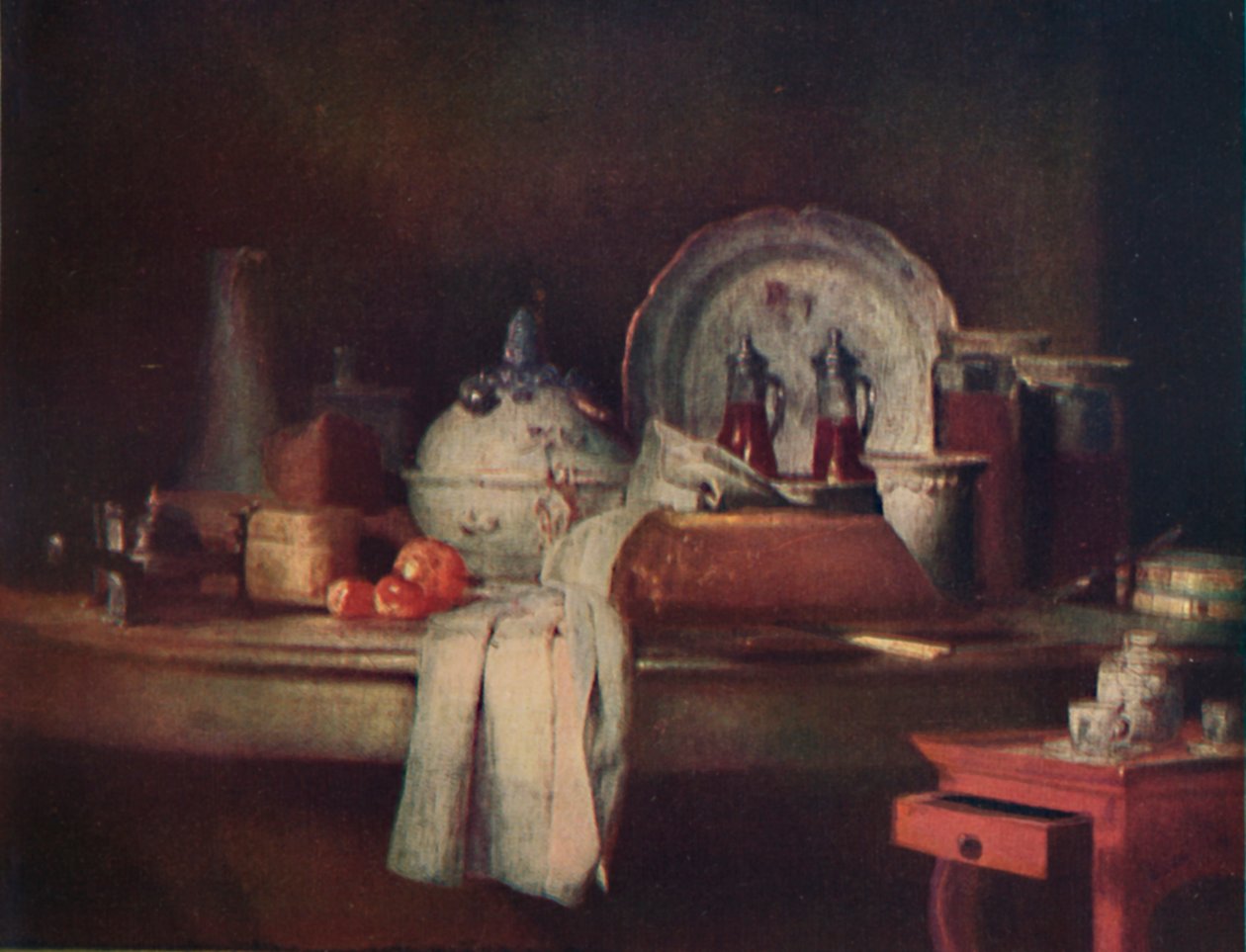 静物，十八世纪，1911年 作者 让·巴蒂斯特·西蒙·查尔丁