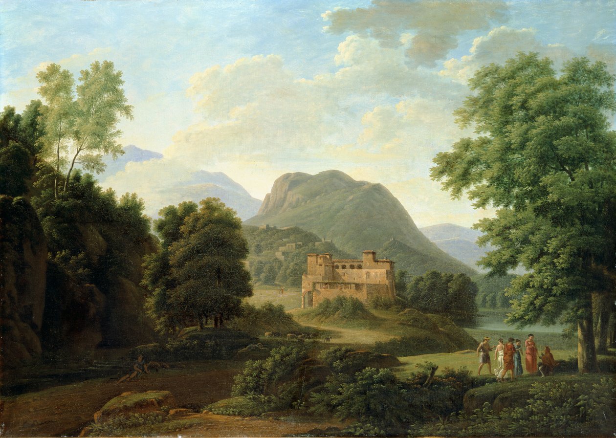 托斯卡纳风景，1827年 作者 让·维克多·贝尔汀