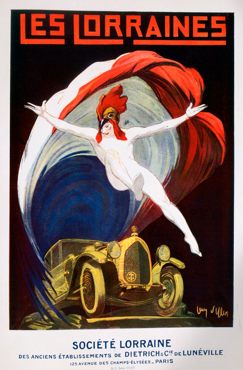 Les Lorraines"，洛林协会的海报，1925年 作者 让·维勒莫