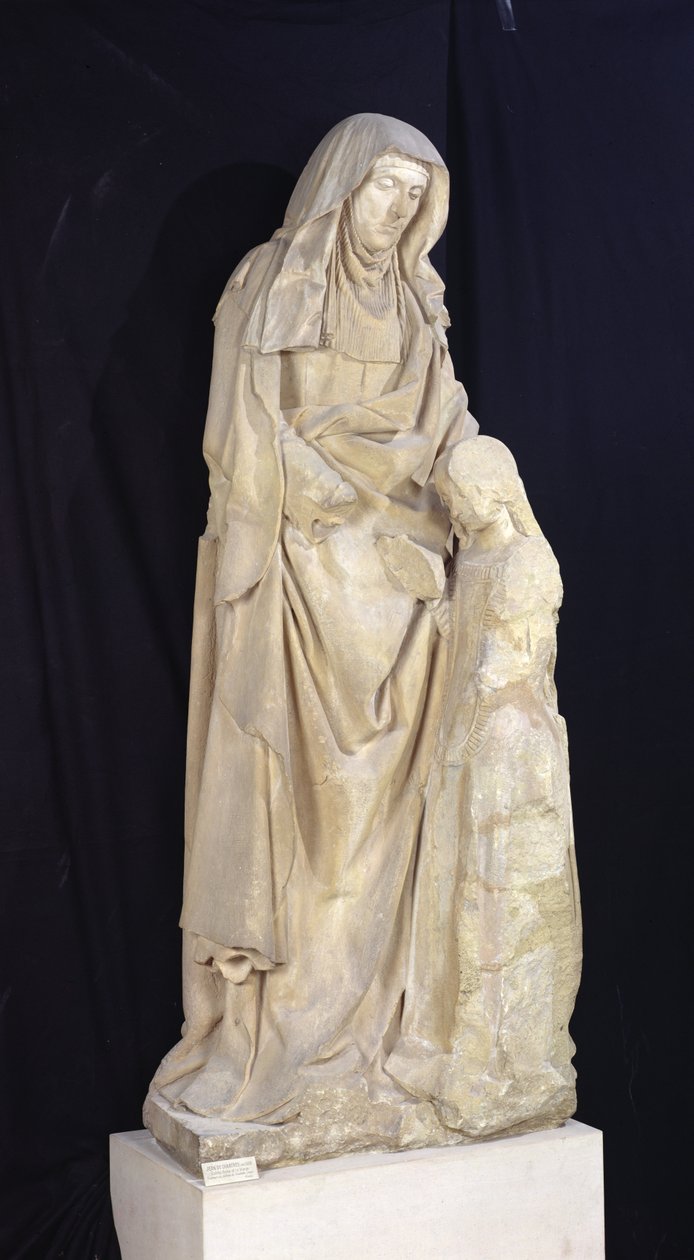 圣安妮教育圣母，从Chateau des Ducs de Bourbon，Chantelle，c.1500-03 作者 吉恩（Jean fl.c.）1465 c.1516年（1516）