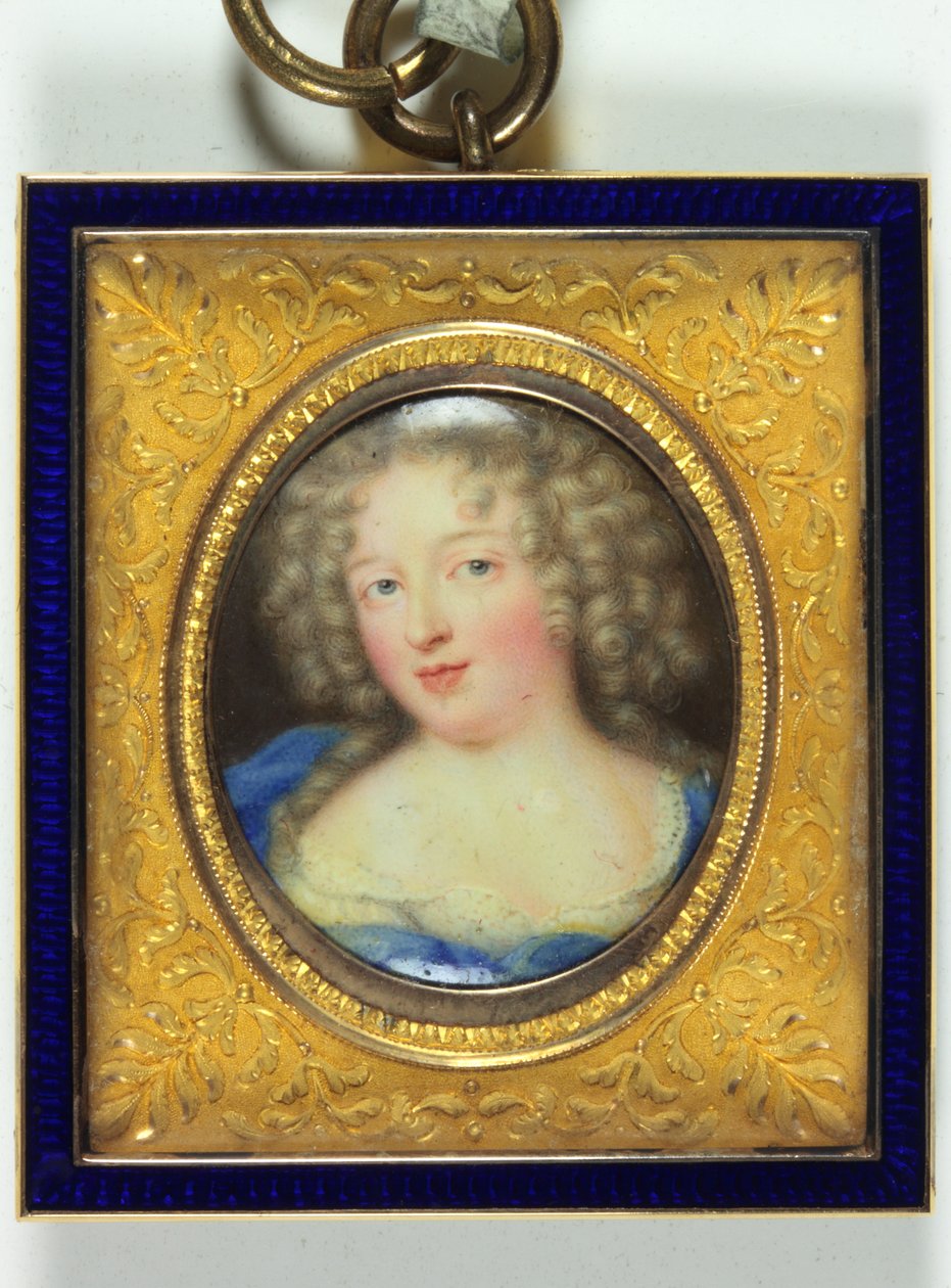 一位名叫 Francoise-Marguerite De Sevigne 的女士，Comtesse De Grignan（珐琅） 作者 吉恩·佩蒂托特
