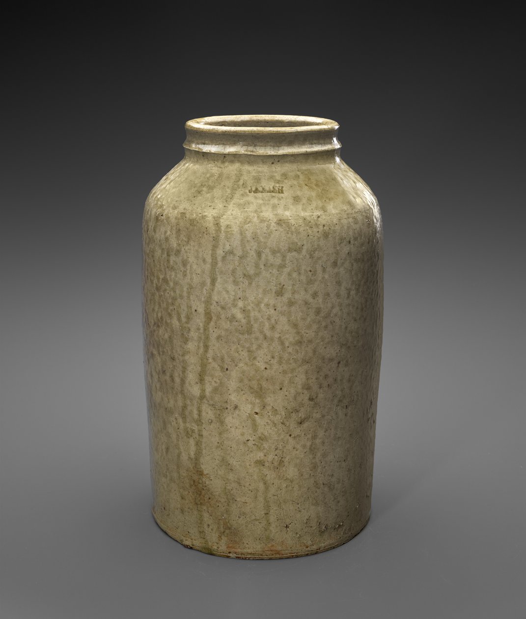 坛子c。 1850-1860年（碱性釉质stone器） 作者 杰斐逊·纳什陶器