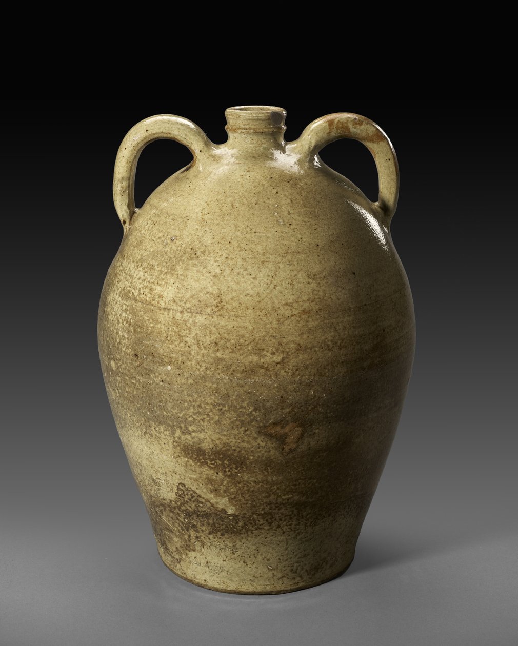 水罐c。 1850（碱性釉质stone器） 作者 杰斐逊·纳什陶器