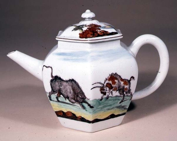 切尔西茶壶，c.1755（瓷器） 作者 杰弗里斯·哈米特·奥尼尔