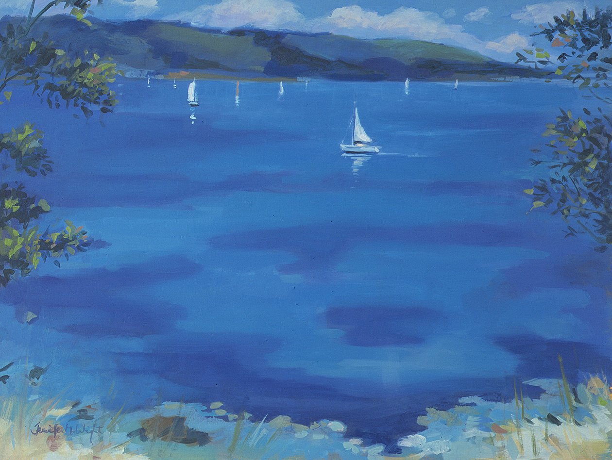 Salcombe  -  Blue Morning，2000 作者 詹妮弗赖特