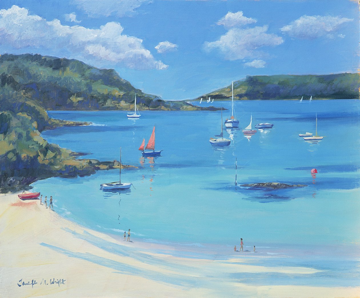 Sunny Cove，Salcombe，2000 作者 詹妮弗赖特
