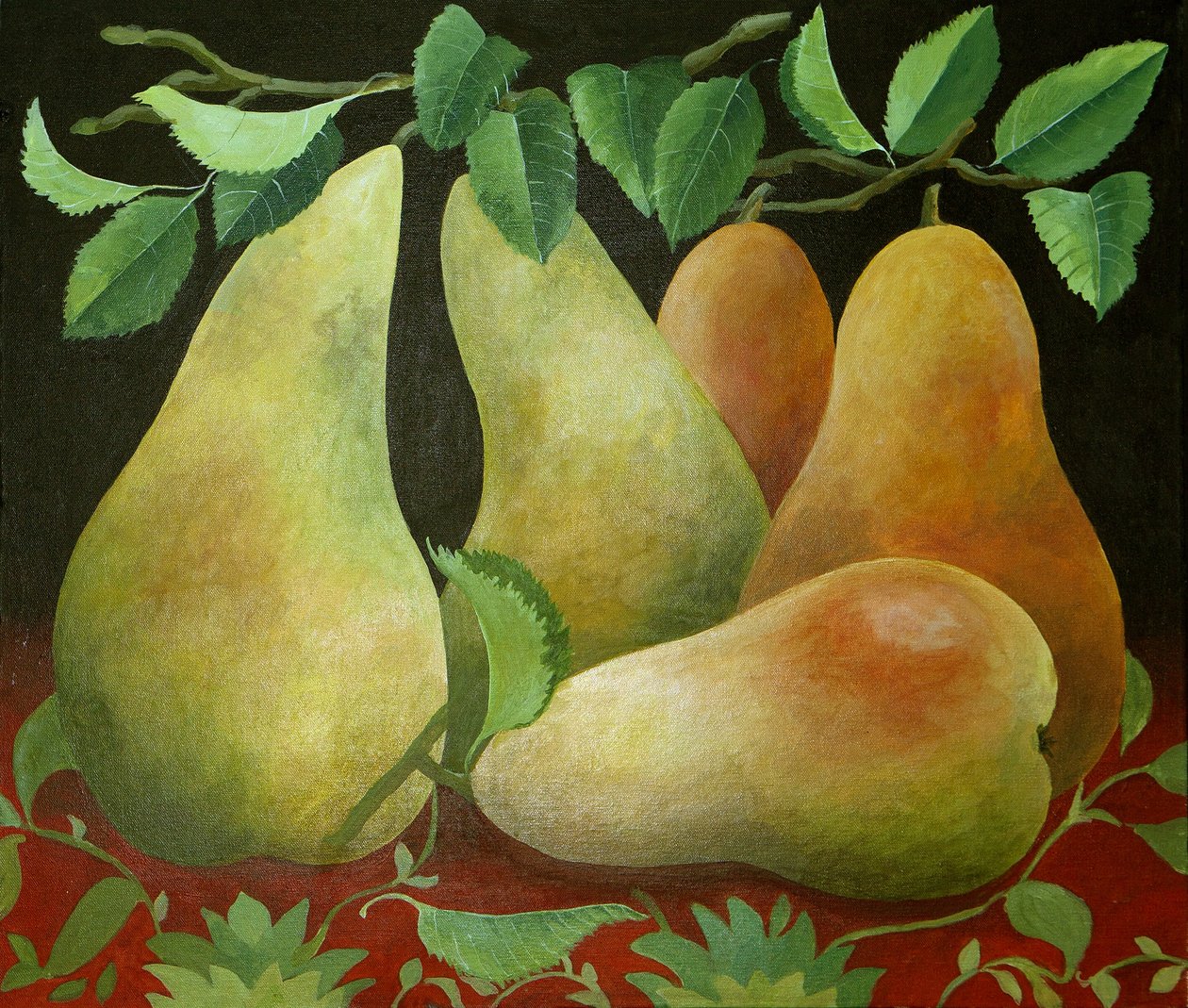 梨，2014（丙烯酸画布） 作者 詹妮弗·阿博特