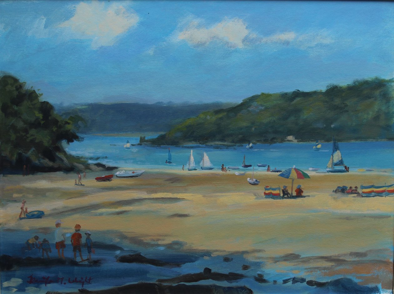Millbay , Salcombe , oil on board , 2016 作者 詹妮弗赖特