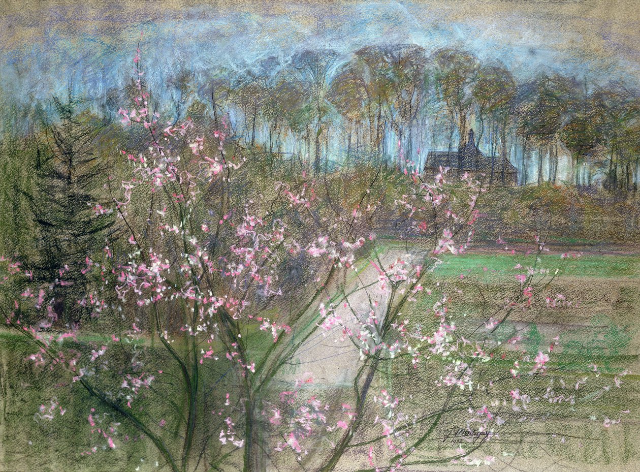 春天风景 作者 珍妮·蒙蒂尼（Jenny Montigny）