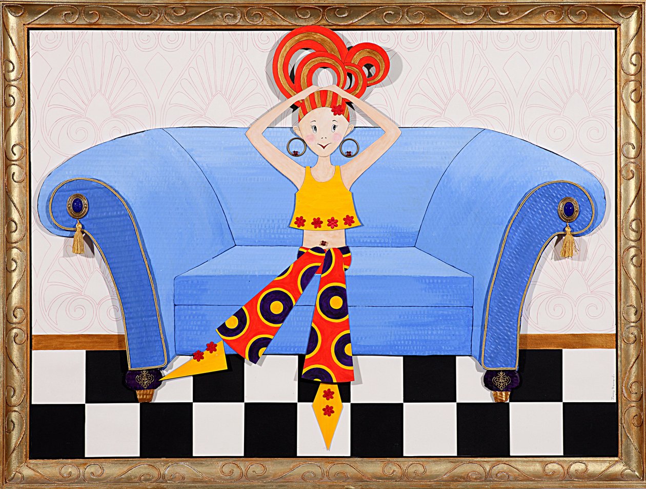Divan Diva，2008（丙烯酸船上） 作者 珍妮·巴纳德（Jenny Barnard）