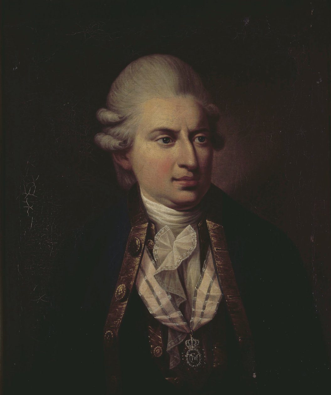 Johann Friedrich Struensee 伯爵的肖像（1737-1772）（布面油画） 作者 詹斯·尤尔