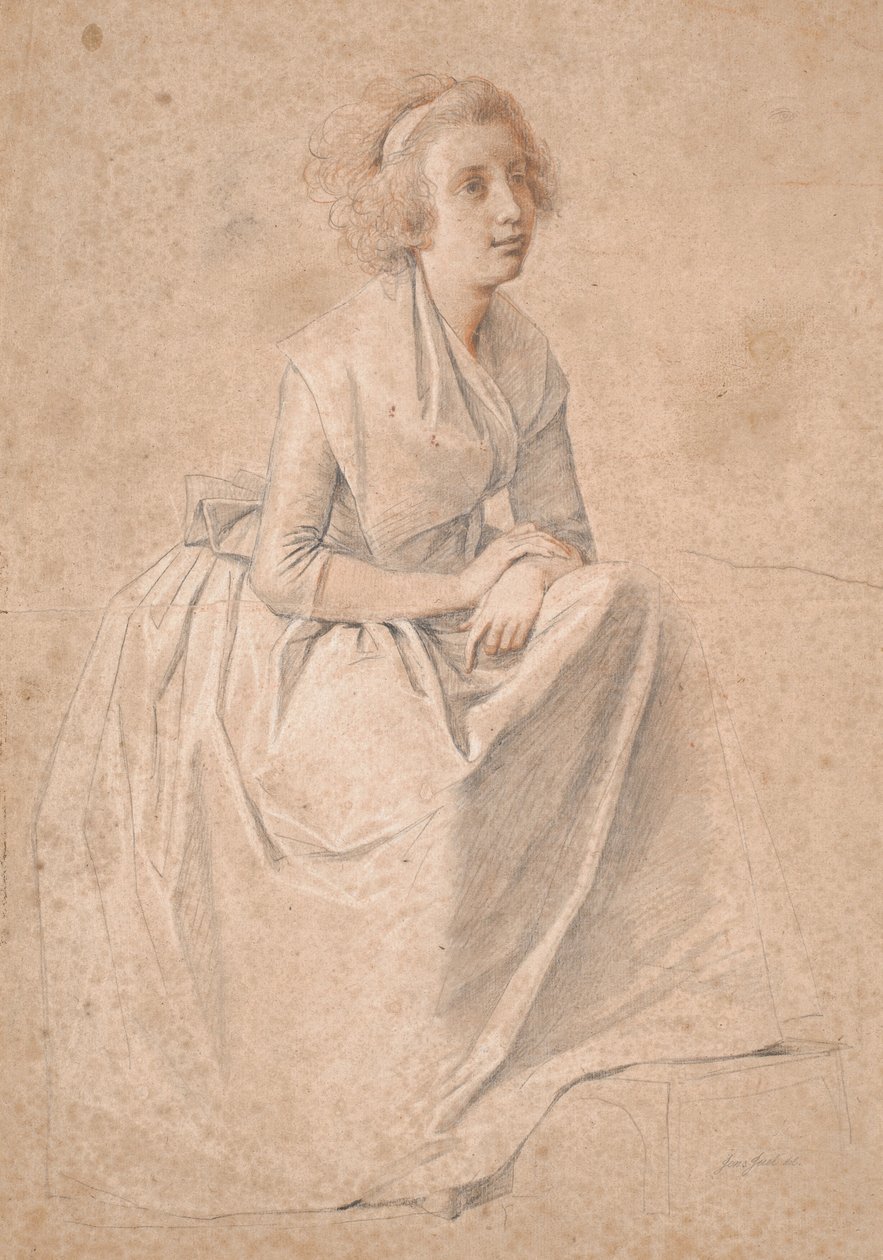 Rosine Juel，女，Dørschel；Juel 和他的妻子在画架前的双人肖像研究 作者 詹斯·尤尔