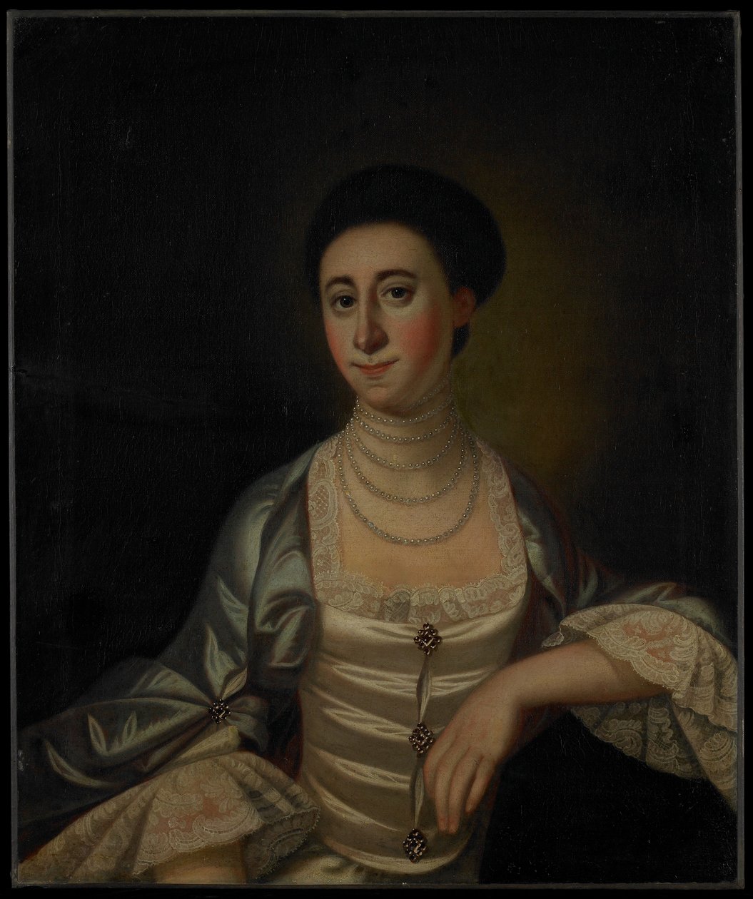 Marcy Olney的肖像，c.1771 作者 耶利米。
