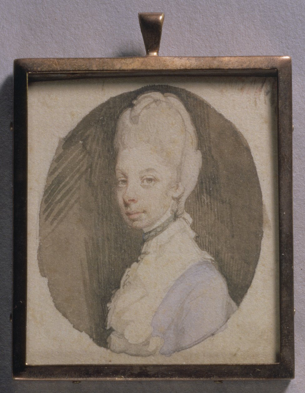 女王夏洛特的肖像缩影，c.1772（象牙上的wc） 作者 耶利米·迈耶（Jeremiah Meyer）