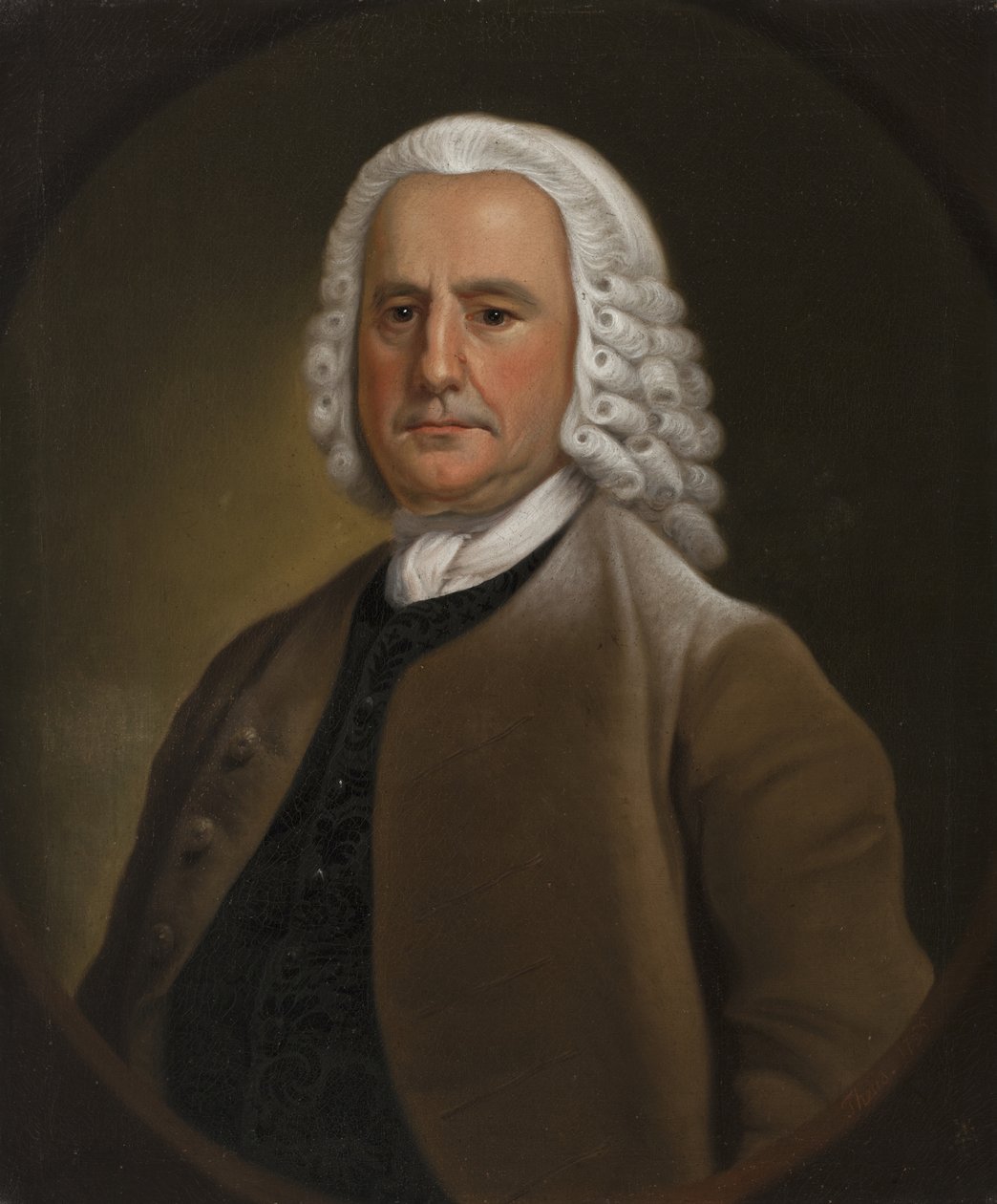 一个人的肖像，可能是Isaac Holmes，c.1755 作者 耶利米。