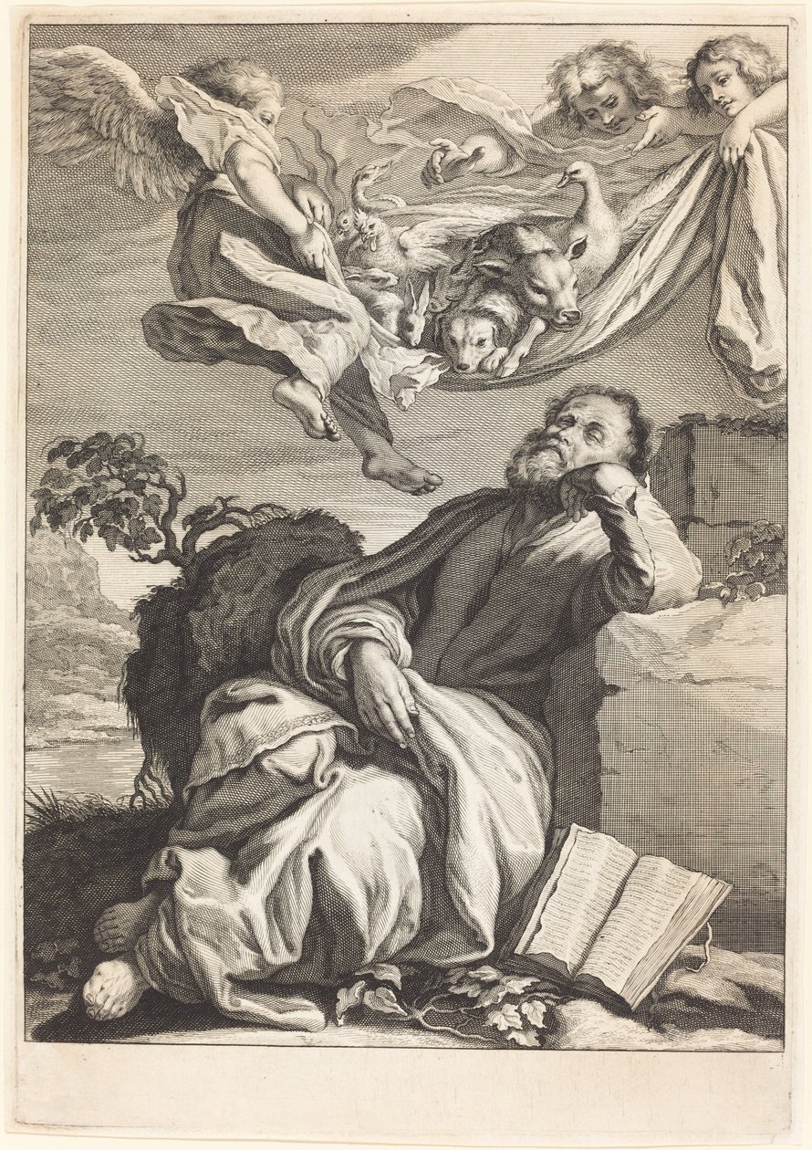 圣彼得之梦 作者 Jeremias Falck 在 Johann Liss 之后