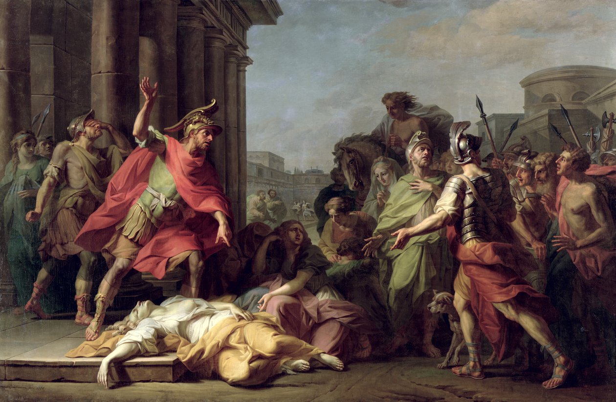 1784年的Lucretia之死 作者 杰罗姆（Jerome Preudhomme）