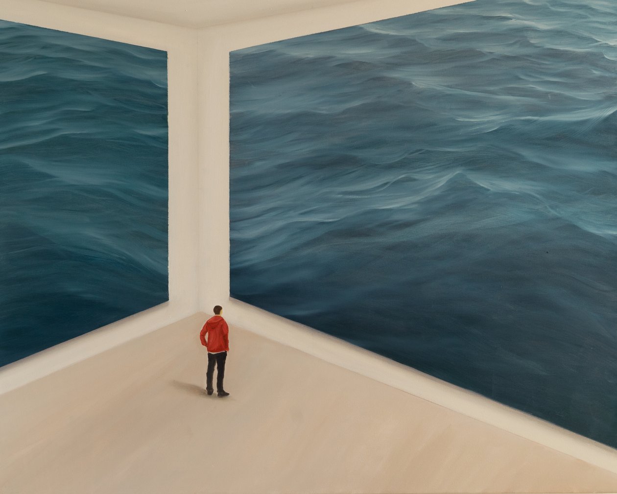 望海，2019（布面油画） 作者 杰罗姆·格洛莫