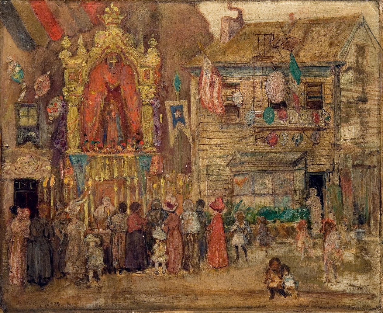 街道神社 作者 杰罗姆·迈尔斯（Jerome Myers）