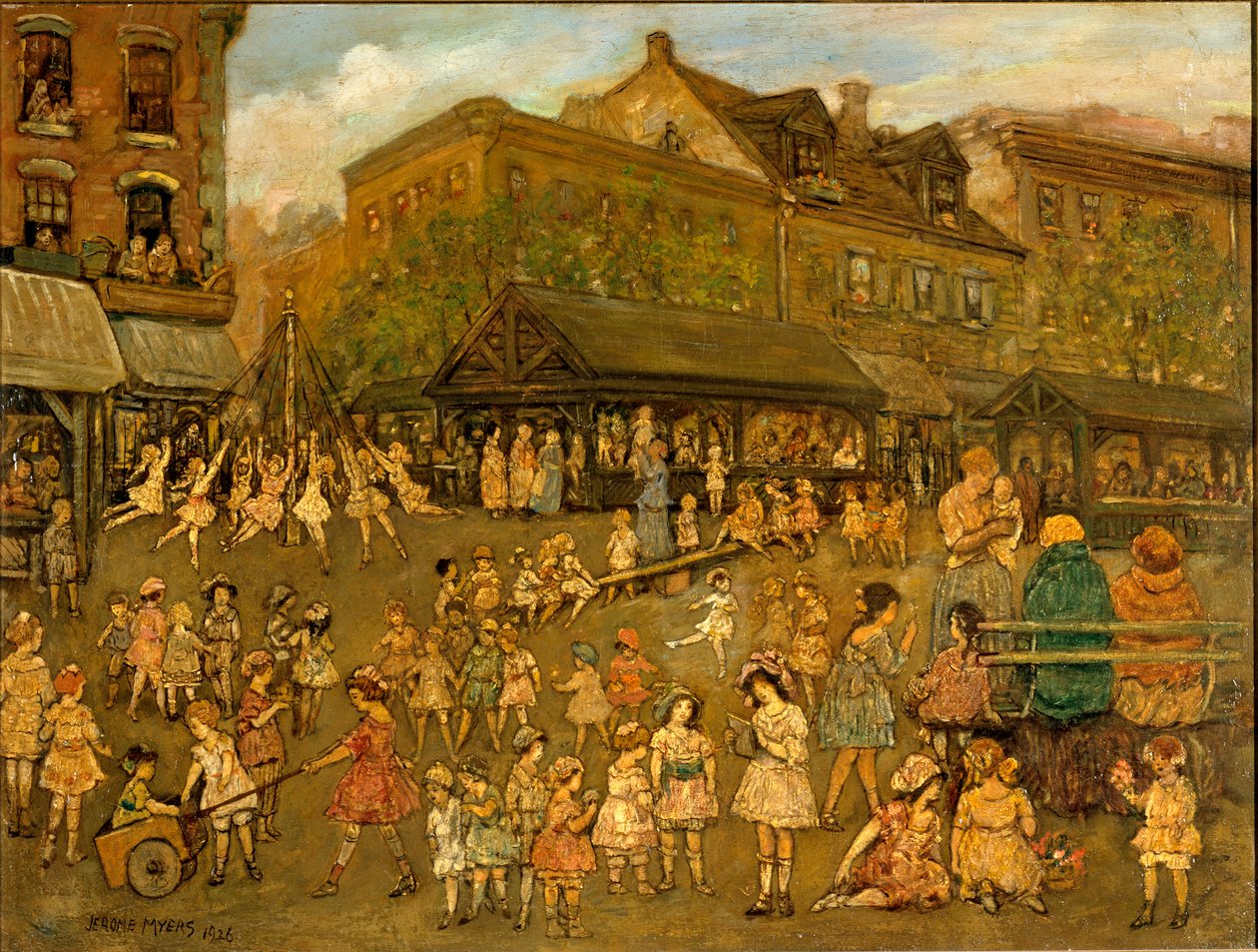 欢乐的田野》，1920年。 作者 杰罗姆·迈尔斯（Jerome Myers）