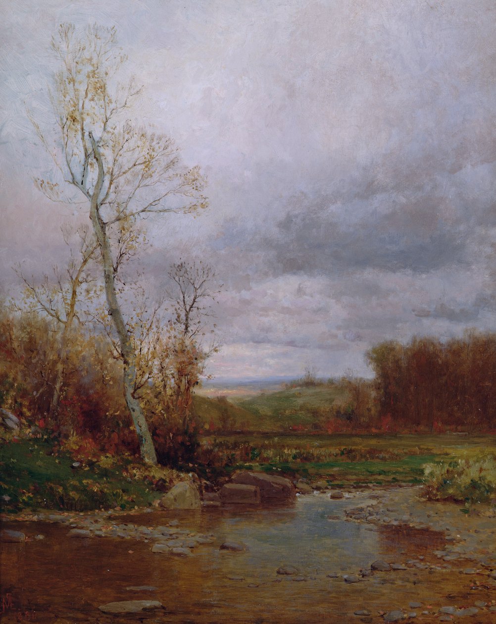 河景观，1880年 作者 杰维斯·麦肯特（Jervis McEntee）