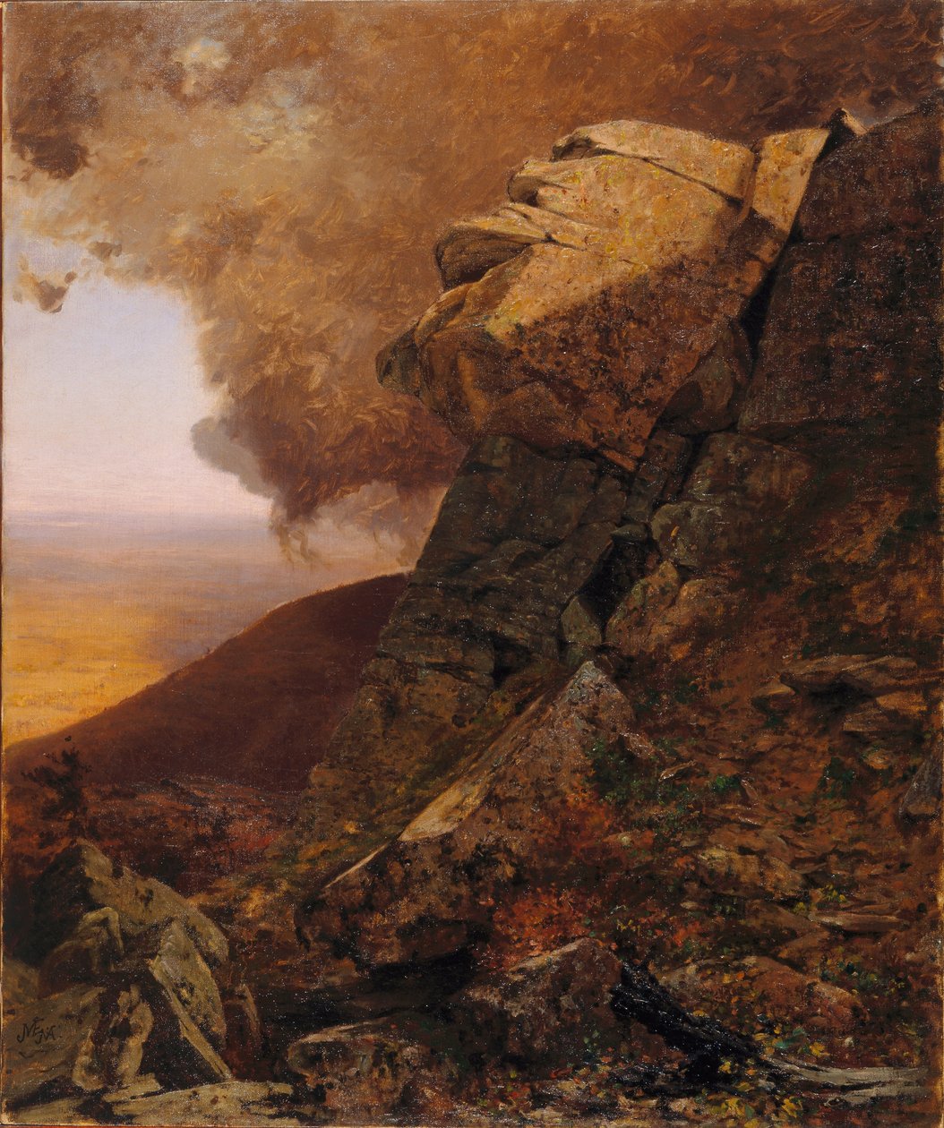 卡茨基尔的悬崖 作者 杰维斯·麦肯特（Jervis McEntee）
