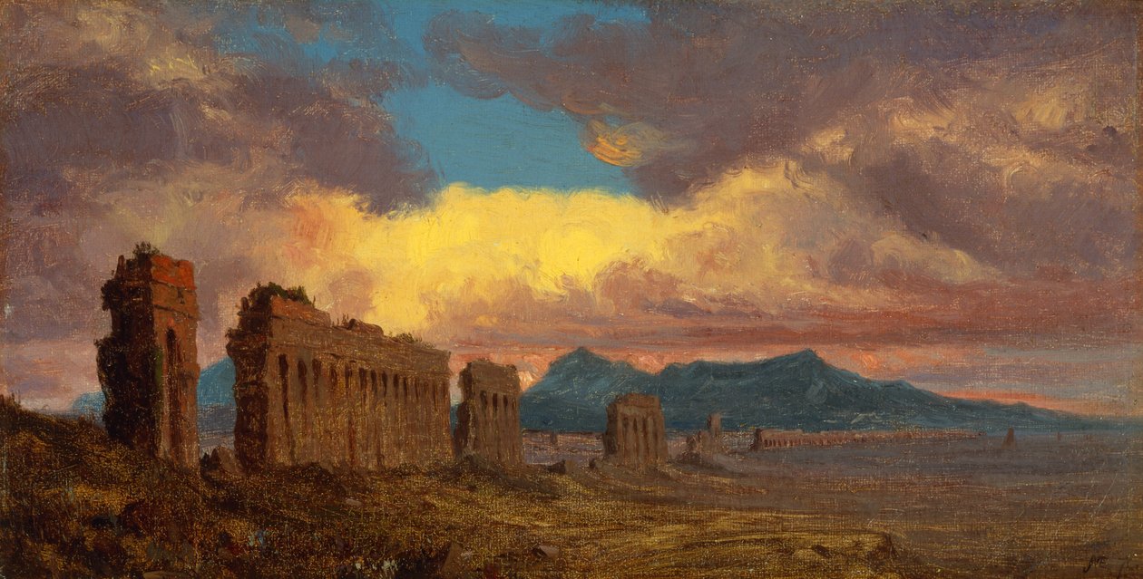 罗马水渠 作者 杰维斯·麦肯特（Jervis McEntee）