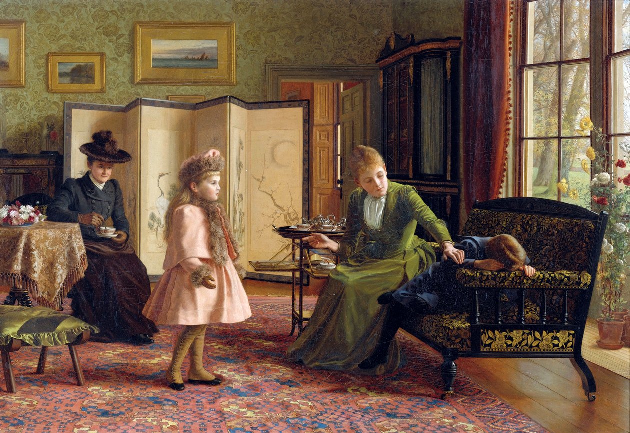 当我们初次相遇 par Hayllar, Jessica (1858-1940).布面油画，尺寸 : 45,7x66 作者 杰西卡（Jessica Hayllar）